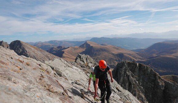 Sulla via ferrata al picco Ivigna