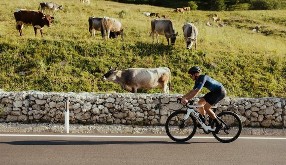 A Pederü con il campione