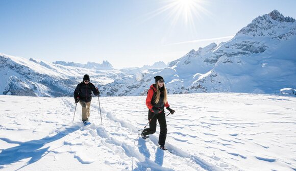 Guided snow-shoe walk in Braies