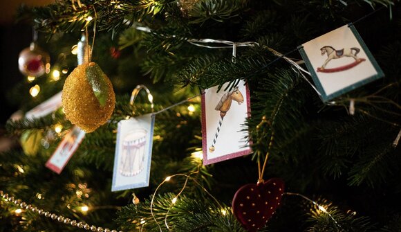 Christmas cards and salt dough figures