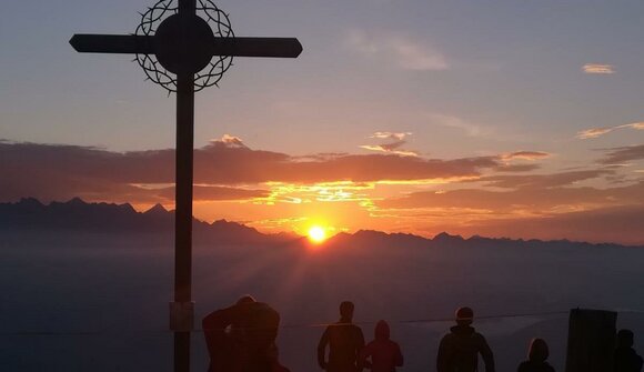 Sonnenaufgang mit Morgengruss