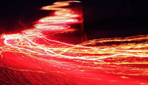 Night skiing on Monte Bondone