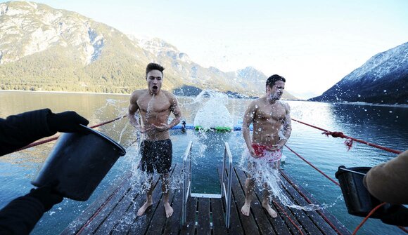 New Year's Eve swimming tradition