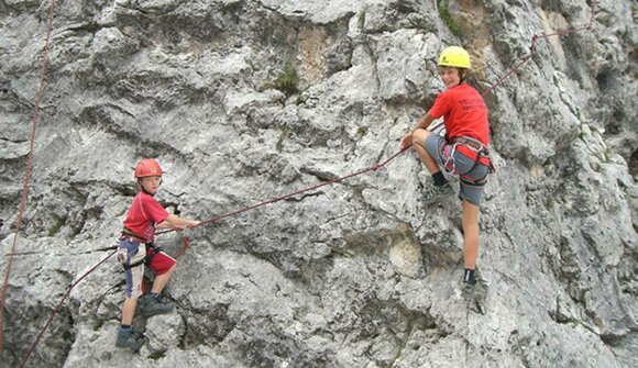 Corso di roccia per bambini