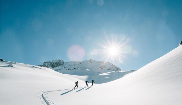 Enjoy the winter on touring skis