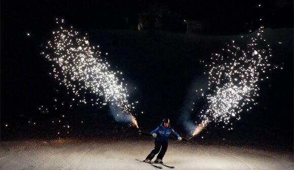 Skishow der Skischulen