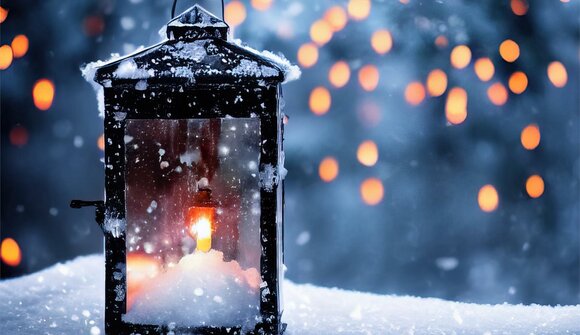 Cozy lantern hike