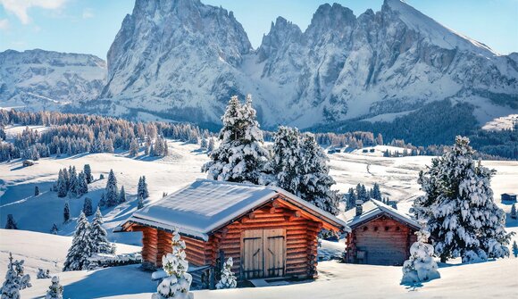 Winterwanderung auf der Seiser Alm