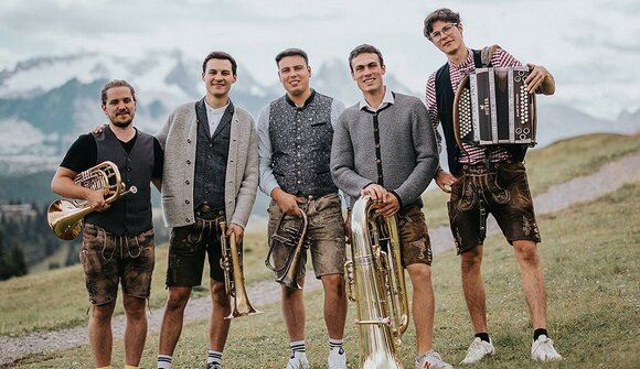 Singing and playing in the huts