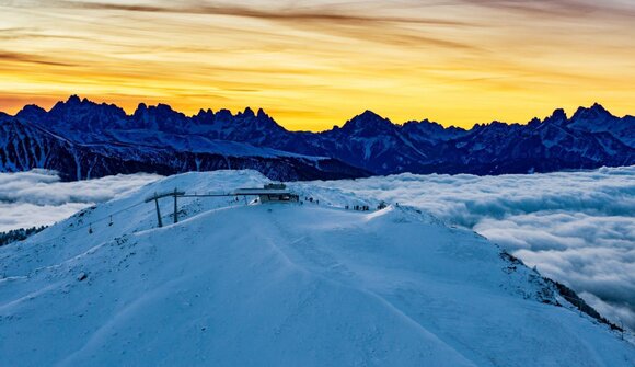 Wintersunrise at 2400 m - Speikboden