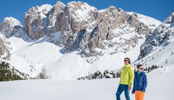 Escursione invernale sotto le Odle