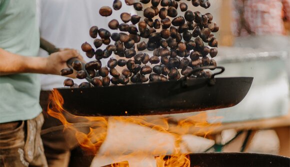 ll piacere delle castagne a Lana