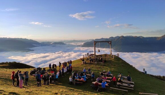 Sunrise hike on the Rosskopf