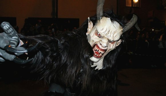 Krampus parade in Cortaccia