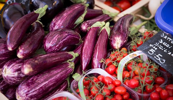 Farmers' market in Moena