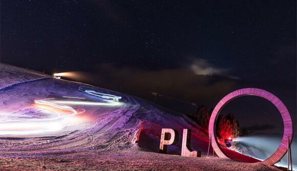 Torchlight descent Plosehütte