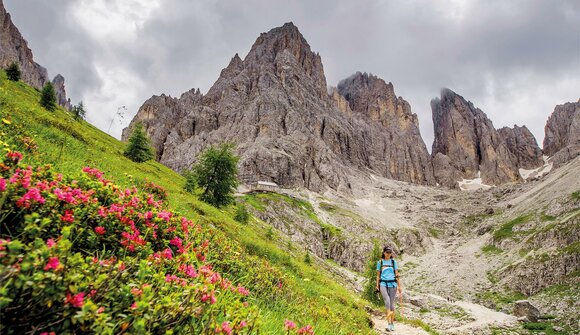 Via Forcella Sassolungo to Passo Sella