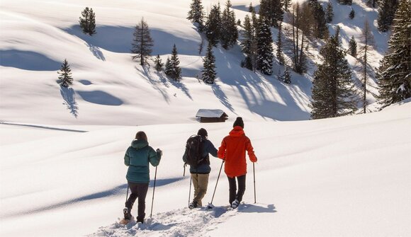 Guided snow-shoe walk in Braies