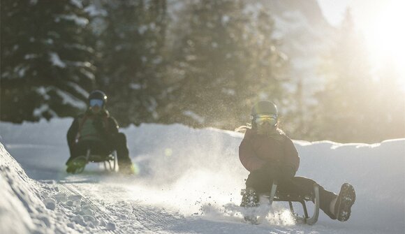 Nachtrodeln auf der Allriss Alm