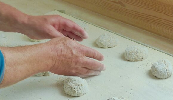 Bread baking at the farm