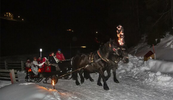 Giro in slitta notturno