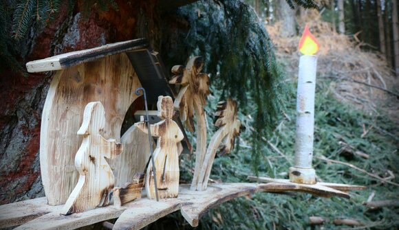 Nativity Scenes in Zanolin Woods